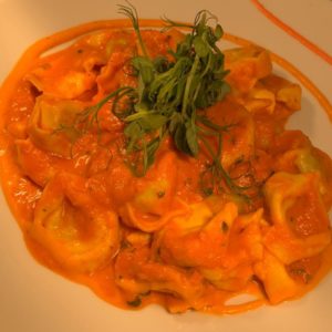 Spinach And Ricotta Tortellini With Tomato Sauce