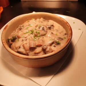 CREAMY GARLIC MUSHROOMS