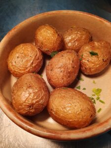 Roasted New potatoes With mojo canario sauce