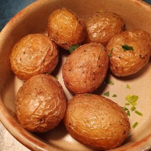 Roasted New potatoes With mojo canario sauce