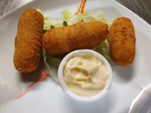 Homemade Chicken Croquette With Aioli