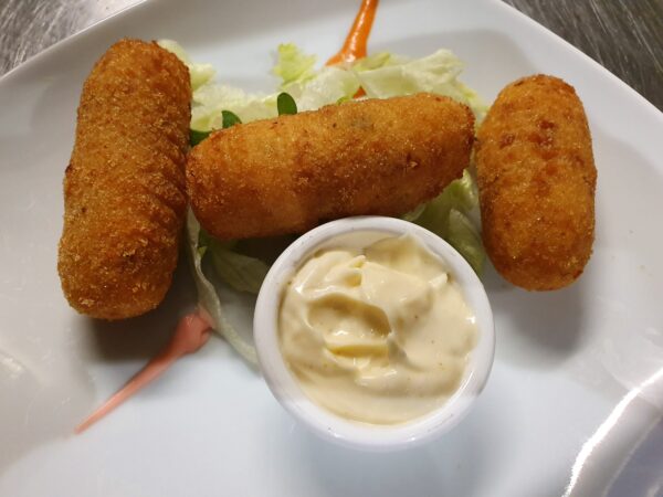 Homemade Chicken Croquette With Aioli